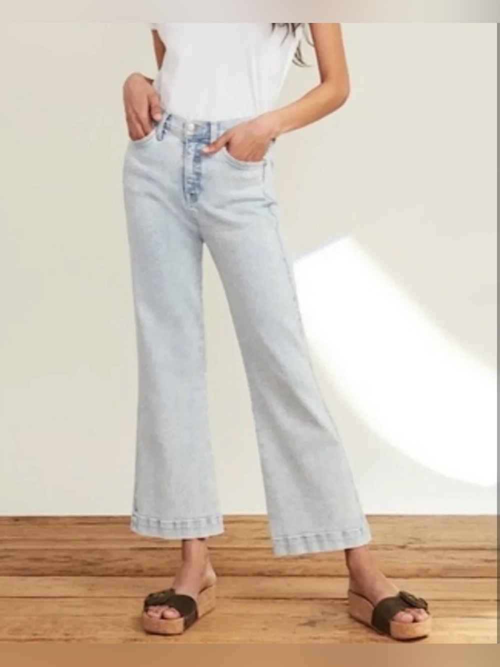 Veronica Beard Carson Ankle Flare High-Rise Jeans in Everest Size 26 Designer